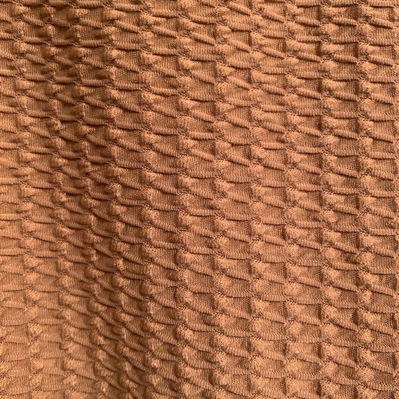 ASOS Design Tan Puff Sleeve Babydoll Midi Dress - Picture 3 of 7